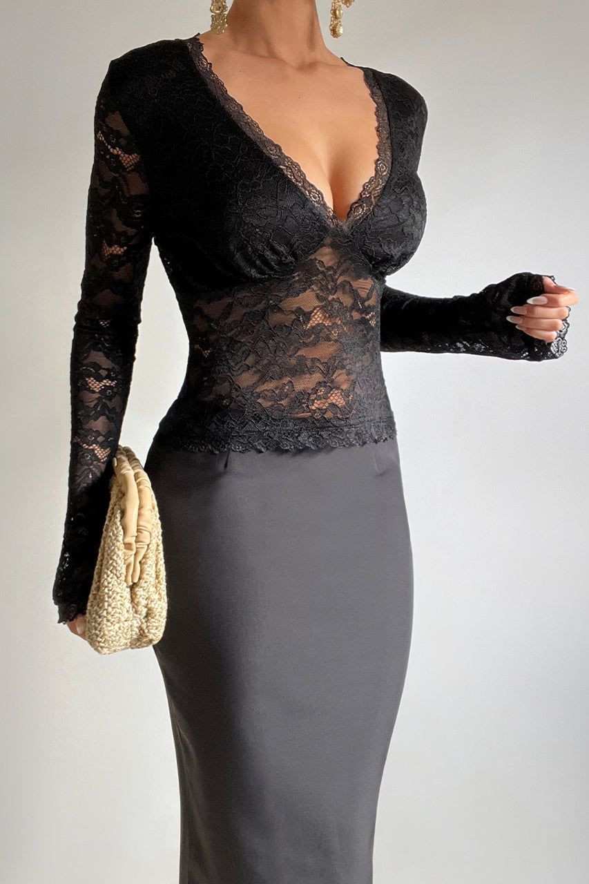 KAIA TOP - BLACK sold by Runaway The Label