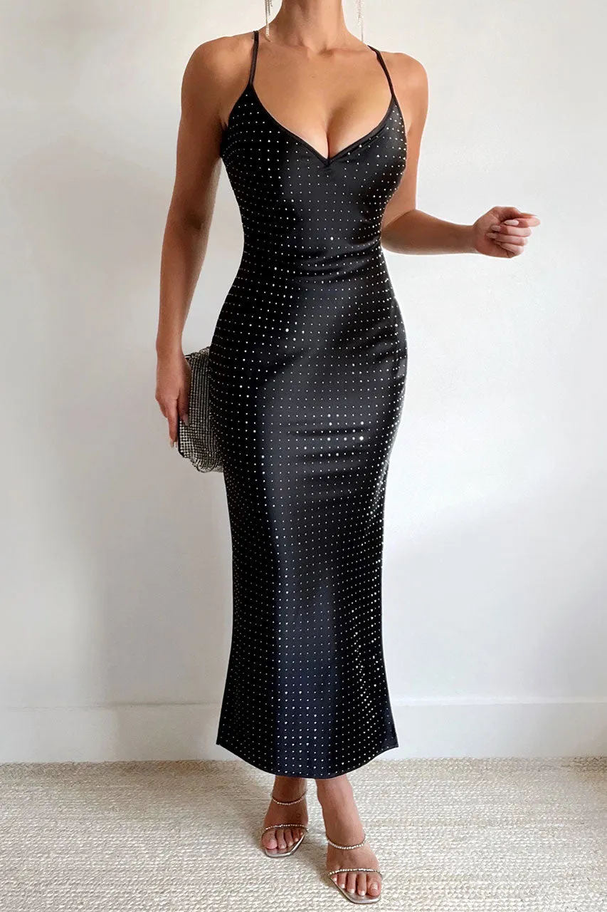 KALINA MIDI DRESS - BLACK sold by Runaway The Label