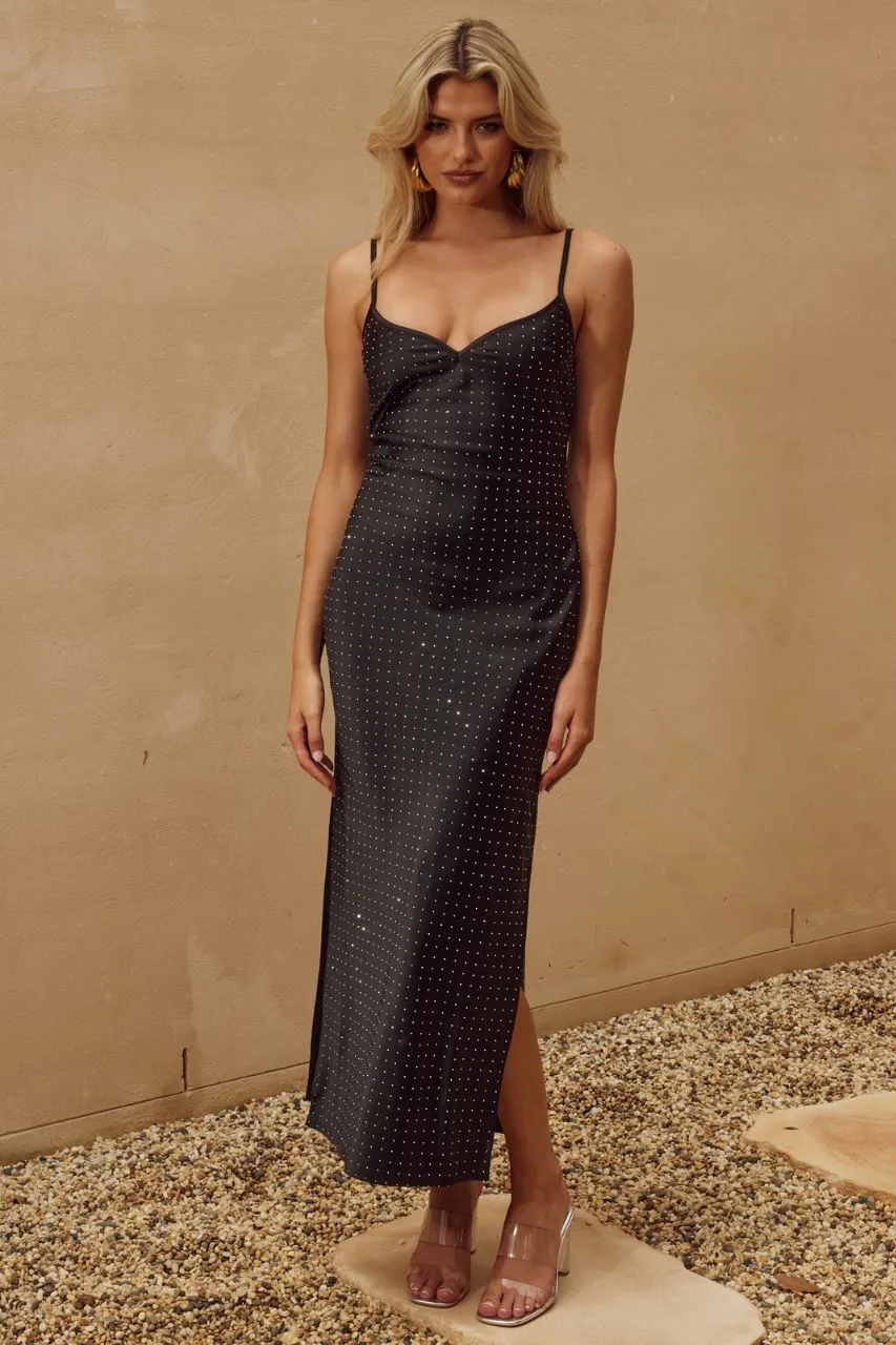 KALINA MIDI DRESS - BLACK sold by Runaway The Label product image thumbnail 3