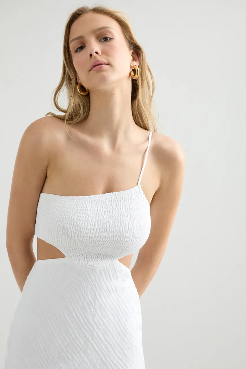 Norah Midi Dress - White sold by Runaway The Label product image thumbnail 4