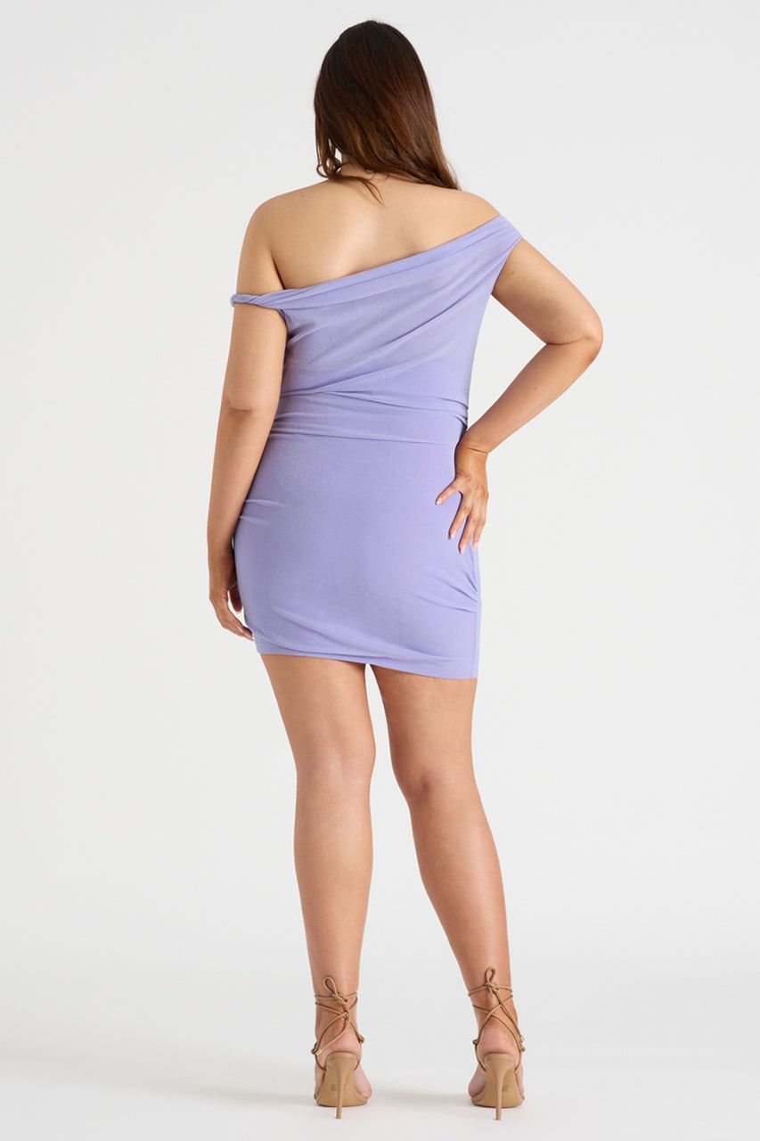 THE TWIST MINI DRESS - LILAC sold by Runaway The Label product image thumbnail 5