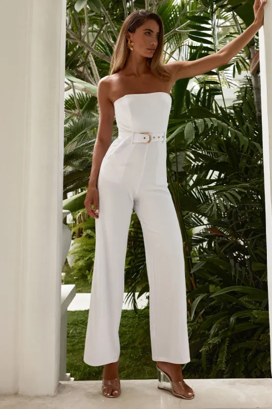 LOXANA JUMPSUIT - WHITE sold by Runaway The Label