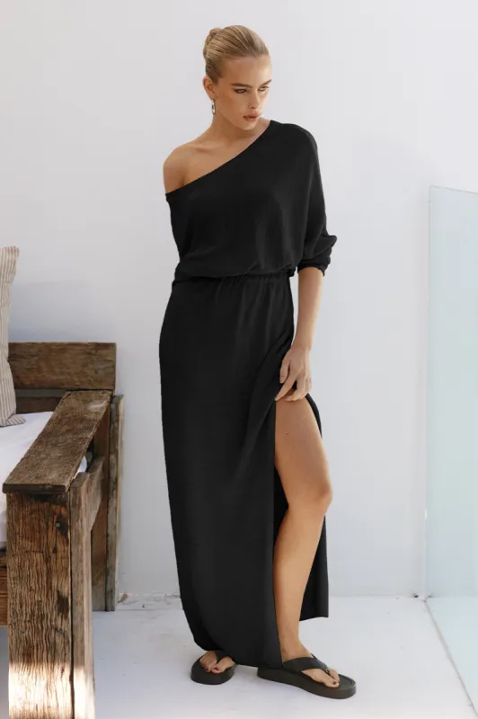 FLORIDA MAXI DRESS - BLACK sold by Runaway The Label