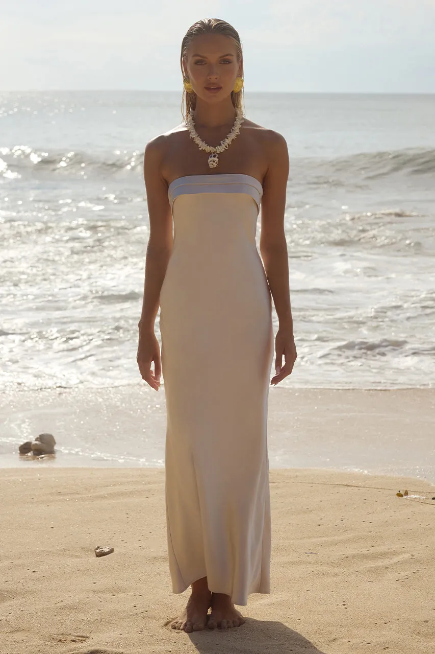 DELILAH MAXI DRESS - IVORY sold by Runaway The Label