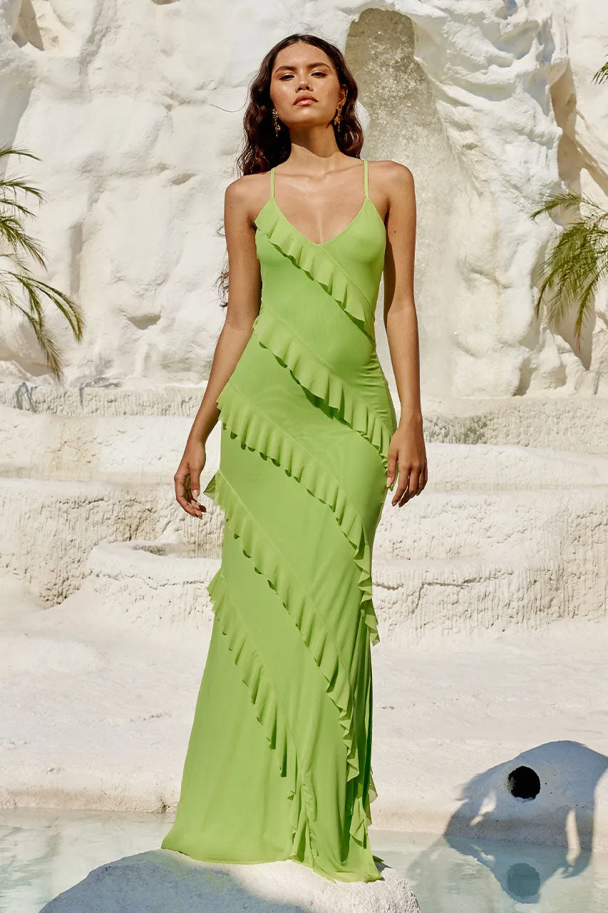 BELOVED MAXI DRESS - LIME sold by Runaway The Label