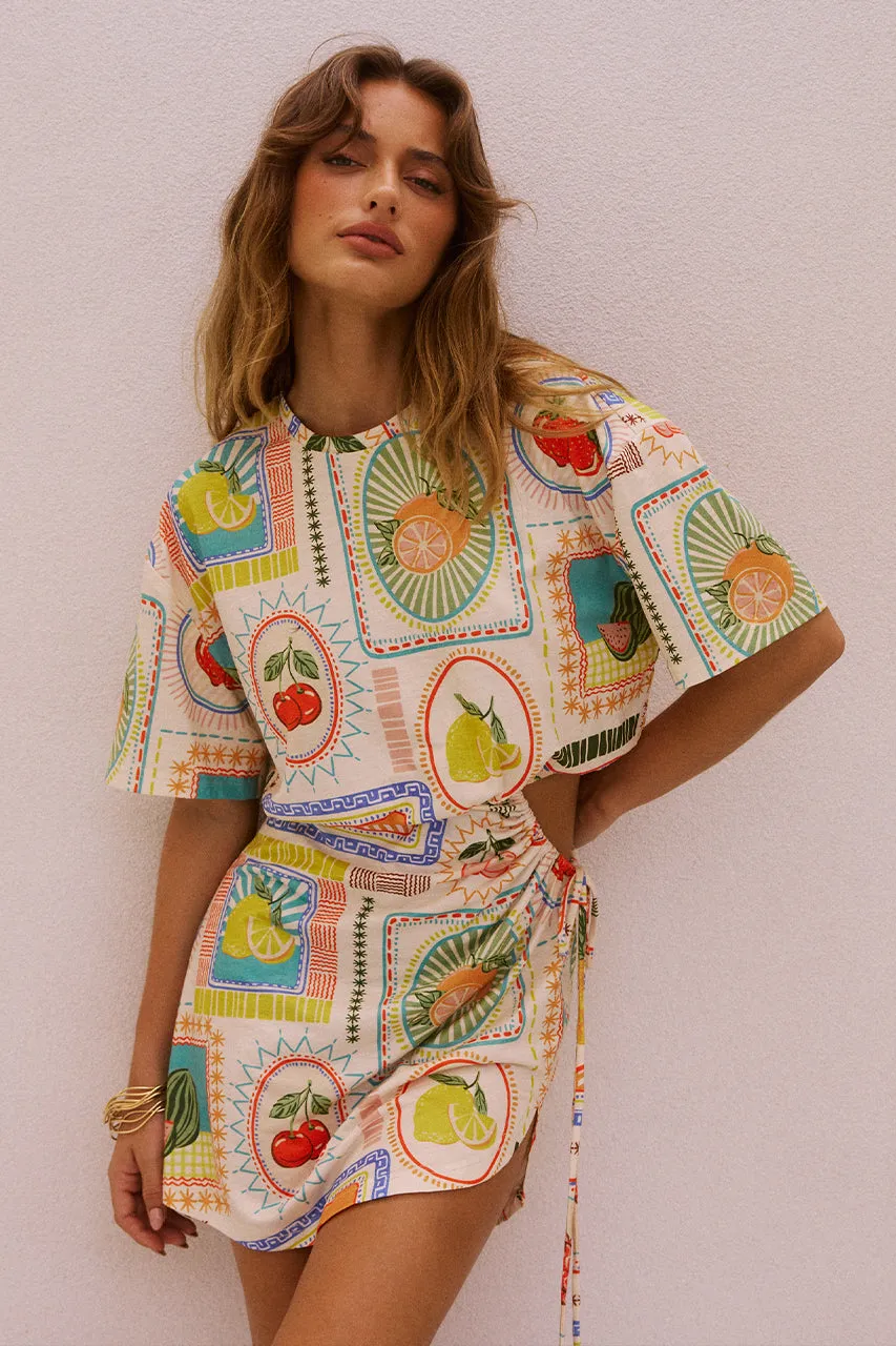 BRIZZIE MINI DRESS - AGATA PRINT sold by Runaway The Label