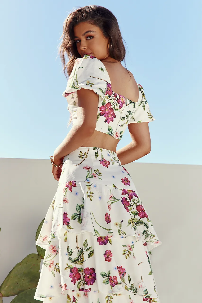 Yokana Top - White Floral sold by Runaway The Label product image thumbnail 5