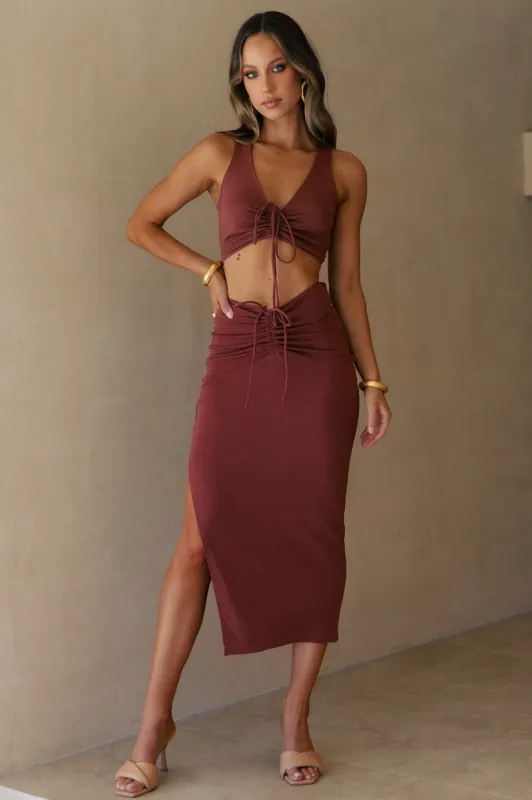 Dominica Crop Cami - Cinnamon sold by Runaway The Label