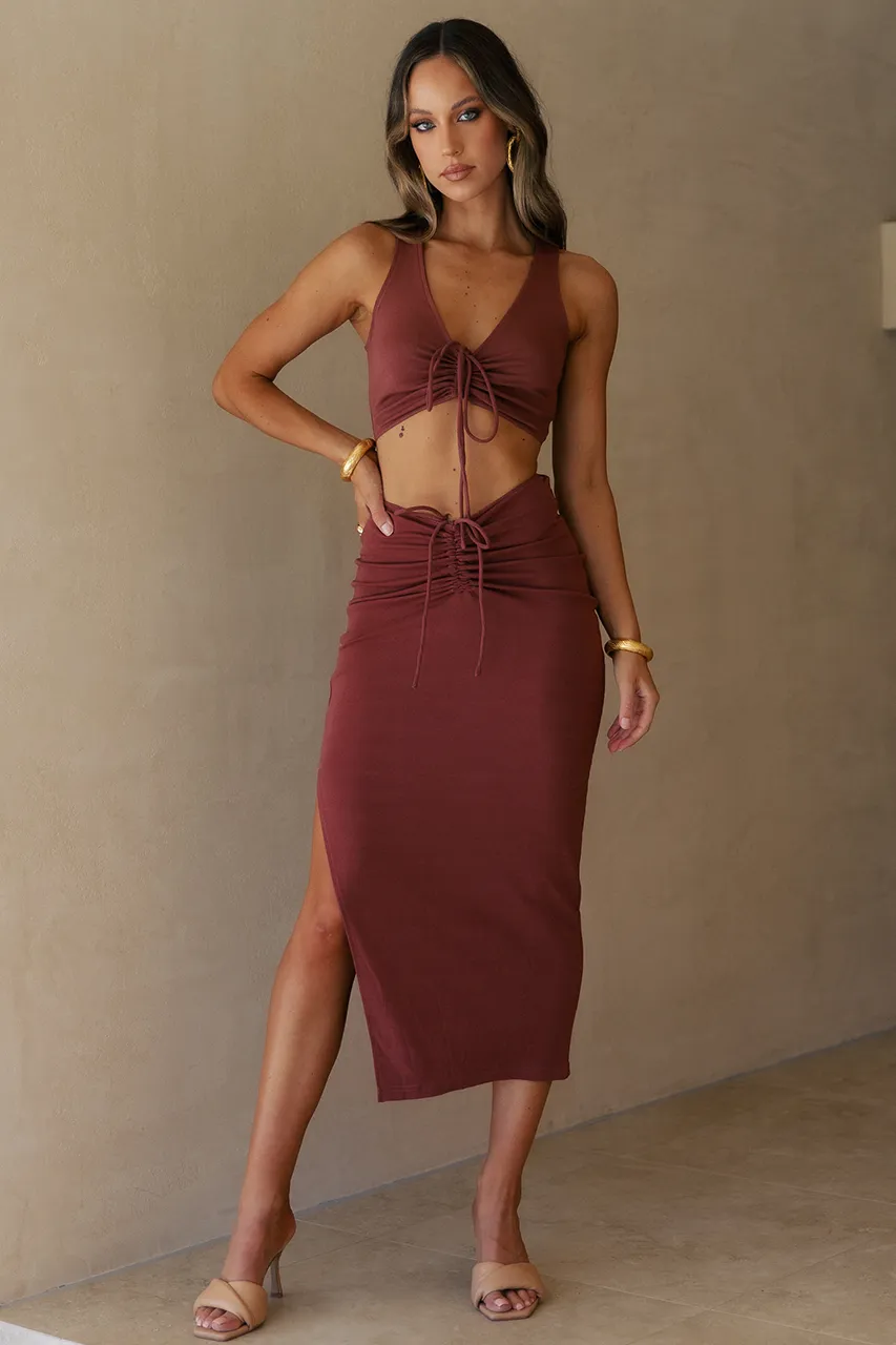 Dominica Crop Cami - Cinnamon sold by Runaway The Label