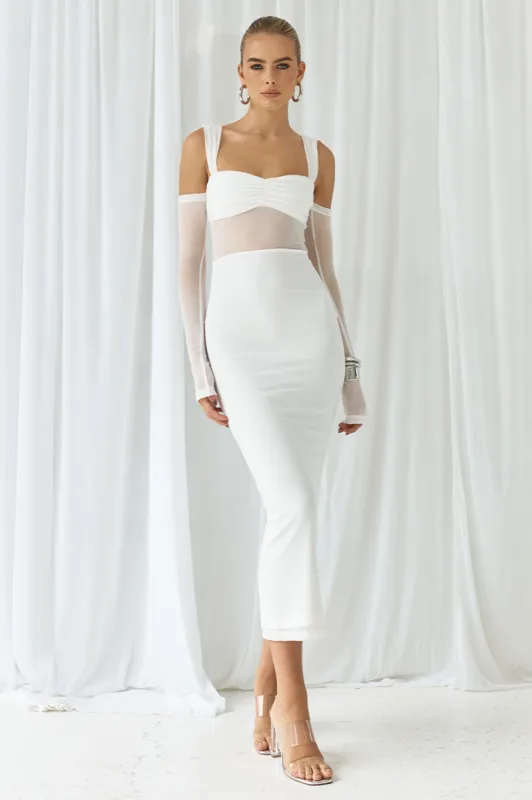 LAMOURA MIDI DRESS - WHITE sold by Runaway The Label