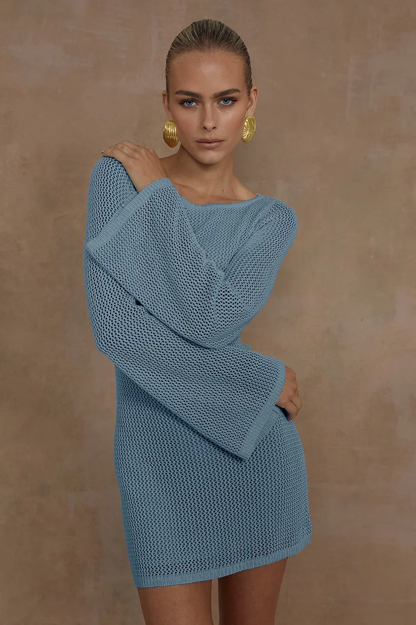 MARIS MINI DRESS - STEEL sold by Runaway The Label