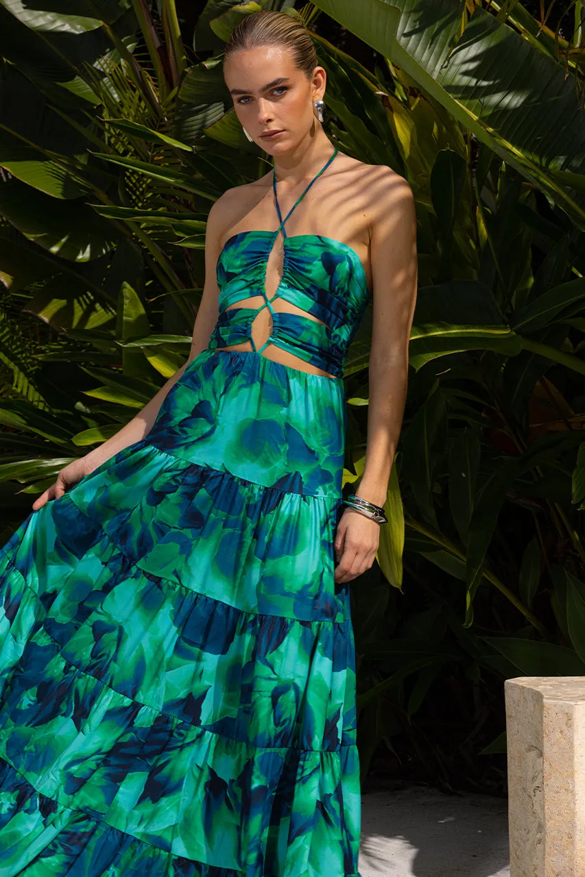 CALISTA ORCHID MAXI DRESS - CALISTA GREEN sold by Runaway The Label product image thumbnail 3