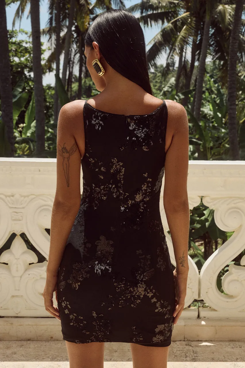 MARGIE MINI DRESS - BLACK sold by Runaway The Label product image thumbnail 2
