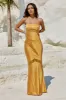 MELROSE STRAPLESS DRESS - ORANGE sold by Runaway The Label