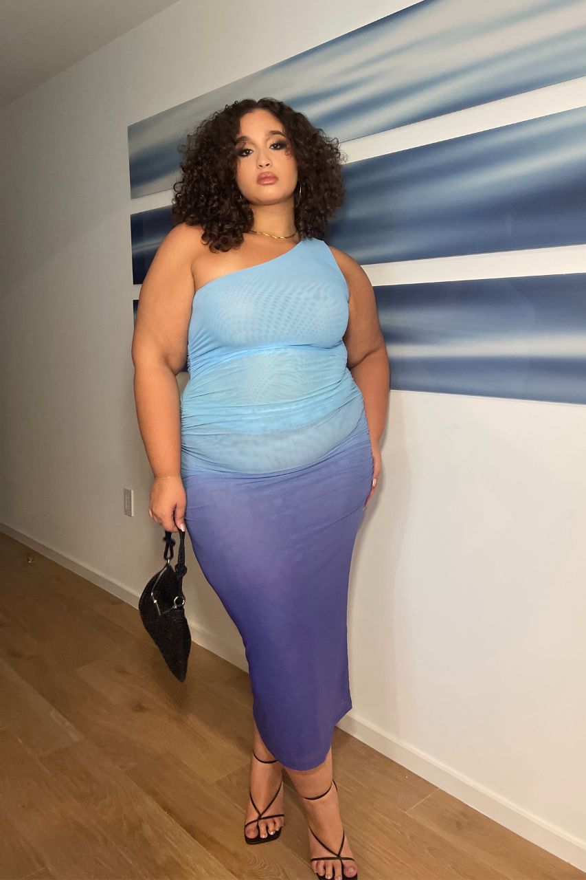 SONNY MIDI DRESS - OCEAN sold by Runaway The Label product image thumbnail 5