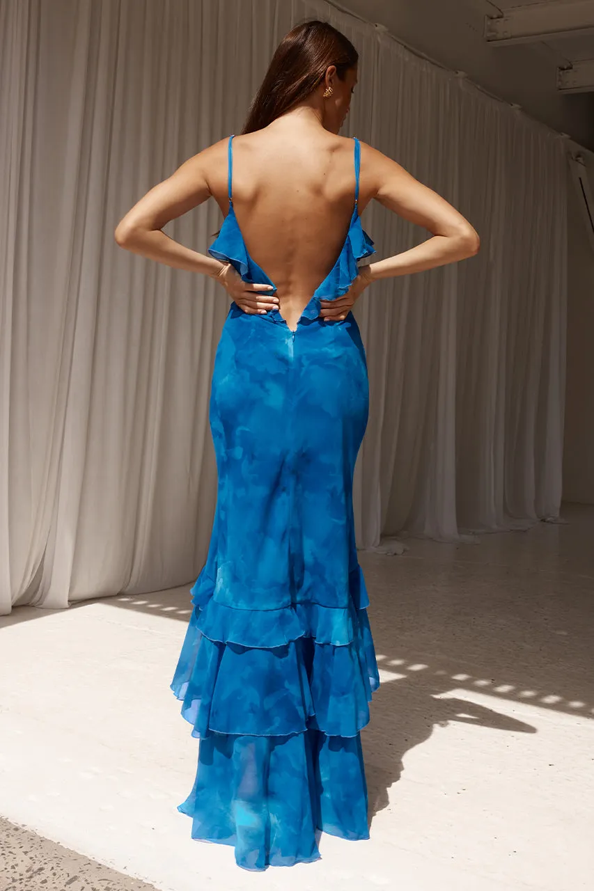 NAMARI MAXI DRESS - RAMONA BLUE sold by Runaway The Label product image thumbnail 3