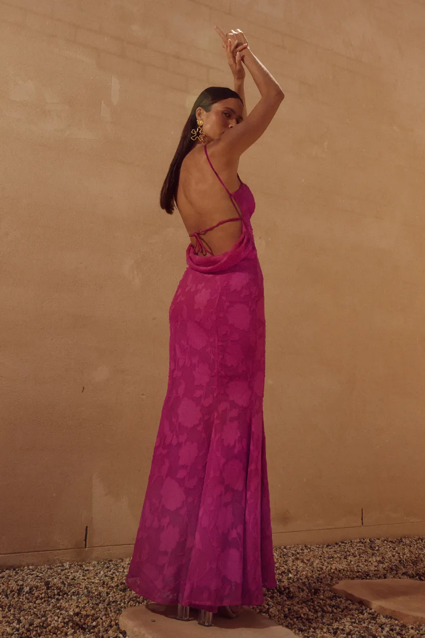 FLORENZA MAXI DRESS - FUCHSIA sold by Runaway The Label product image thumbnail 2
