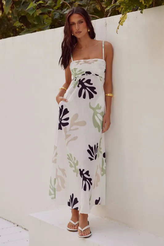 VERONNE LONG MIDI DRESS - WHITE sold by Runaway The Label