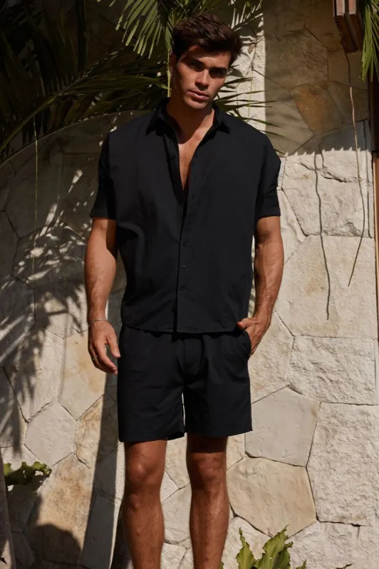 SATORI SHIRT - BLACK sold by Runaway The Label