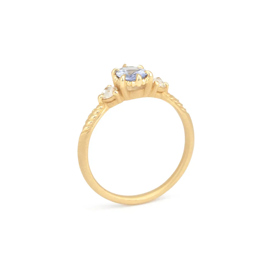 Evergreen 3-Stone Ring - (LC9053) Blue Sapphire sold by Meghan Thorne Jewlery product image thumbnail 4