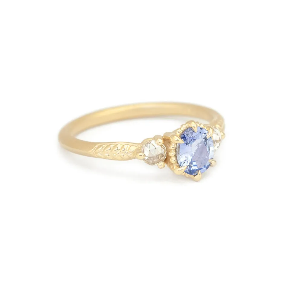 Evergreen 3-Stone Ring - (LC9053) Blue Sapphire sold by Meghan Thorne Jewlery product image thumbnail 2