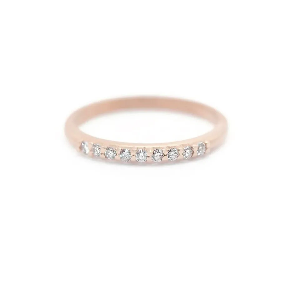 Pave Mid Topper - Rose Gold sold by Meghan Thorne Jewlery