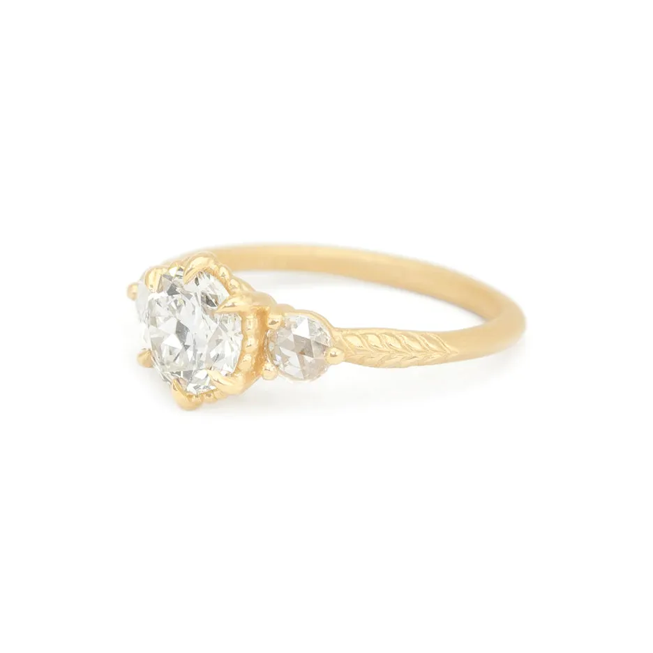 Evergreen 3-Stone Ring (LC8953) - Old Euro Cut Diamond sold by Meghan Thorne Jewlery product image thumbnail 2