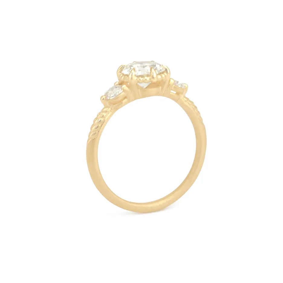 Evergreen 3-Stone Ring (LC8953) - Old Euro Cut Diamond sold by Meghan Thorne Jewlery product image thumbnail 4