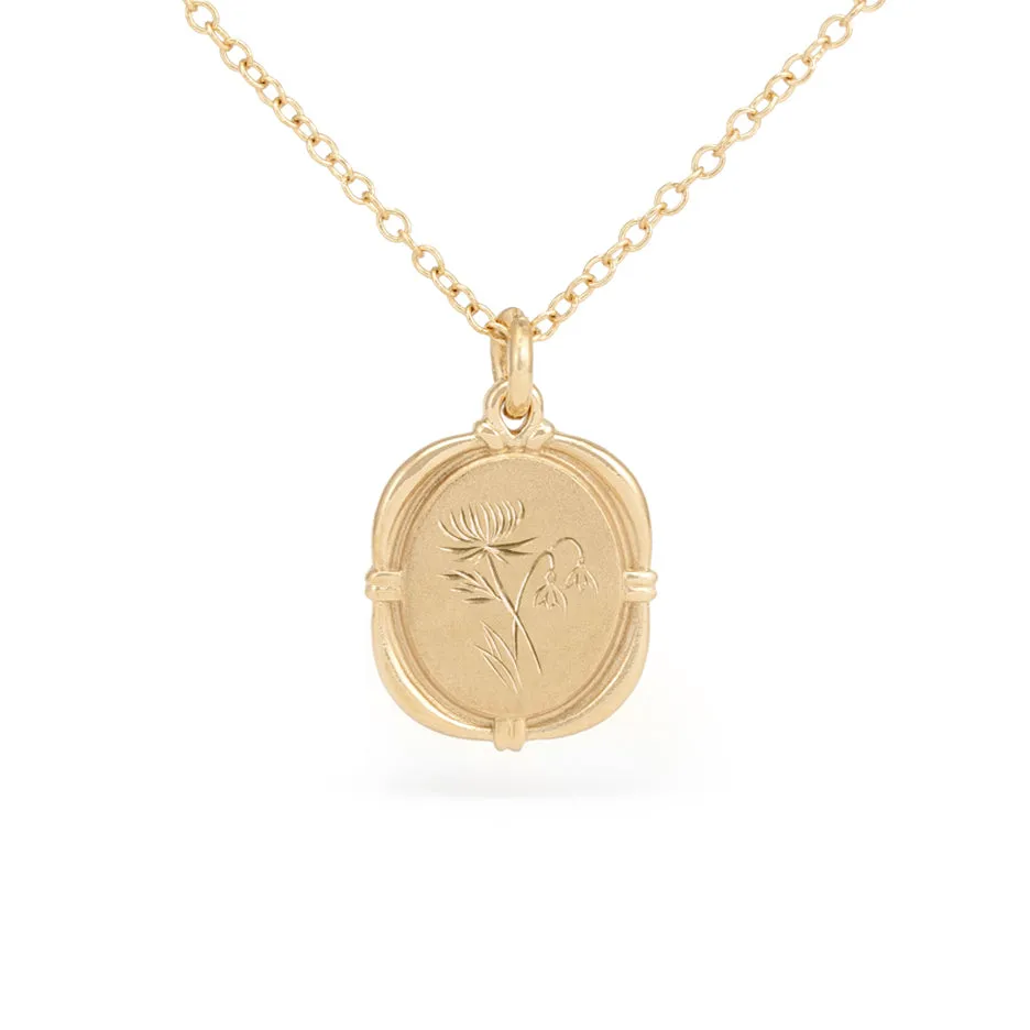 Custom Bouquet Birth Flower Pendant sold by Meghan Thorne Jewlery