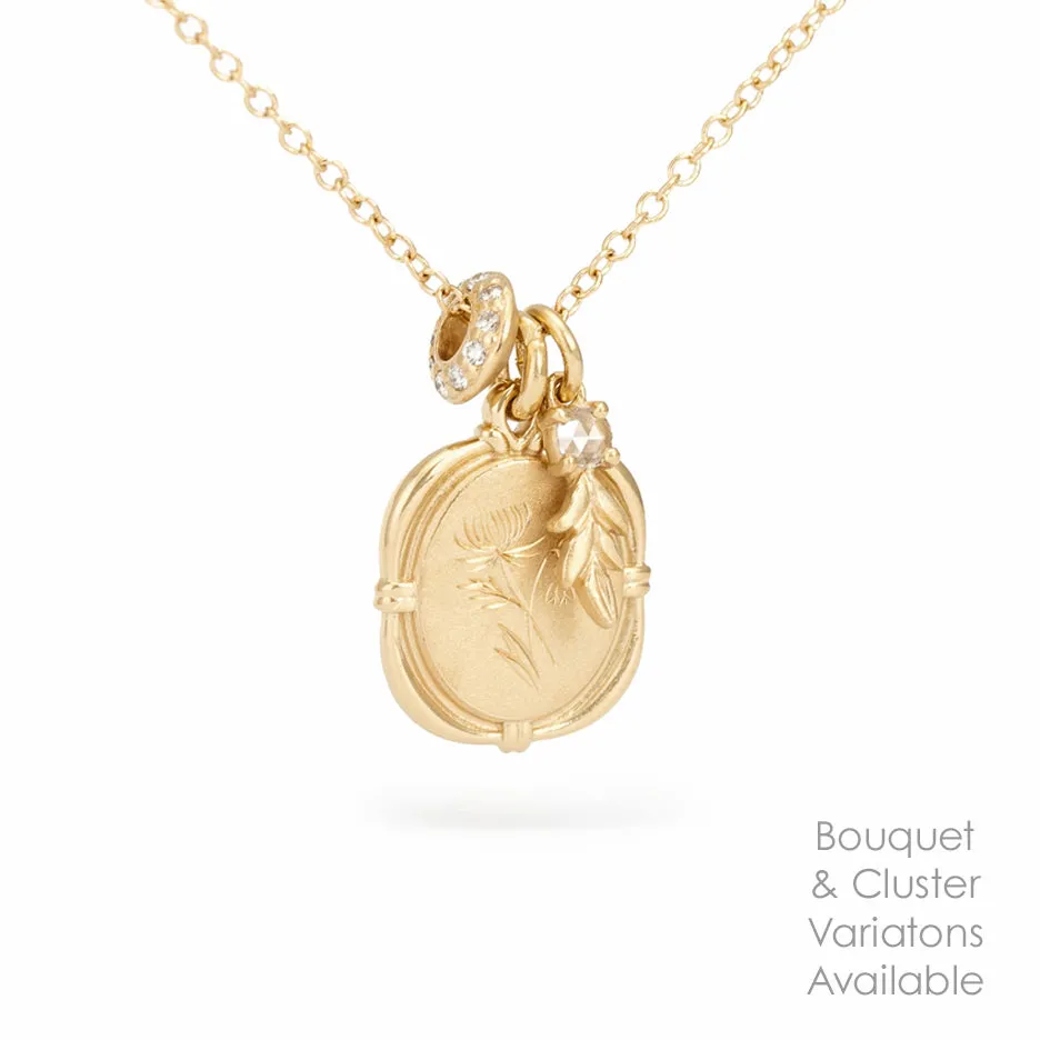 Custom Bouquet Birth Flower Pendant sold by Meghan Thorne Jewlery product image thumbnail 3