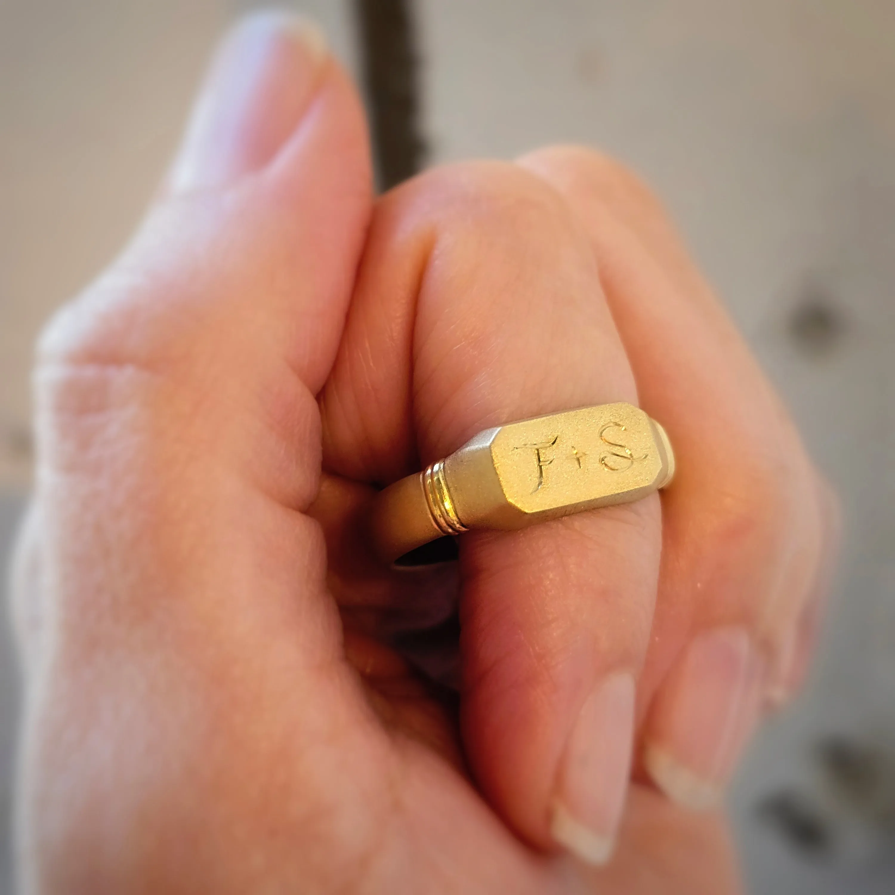 Vieira Men's Band - Yellow Gold sold by Meghan Thorne Jewlery product image thumbnail 5