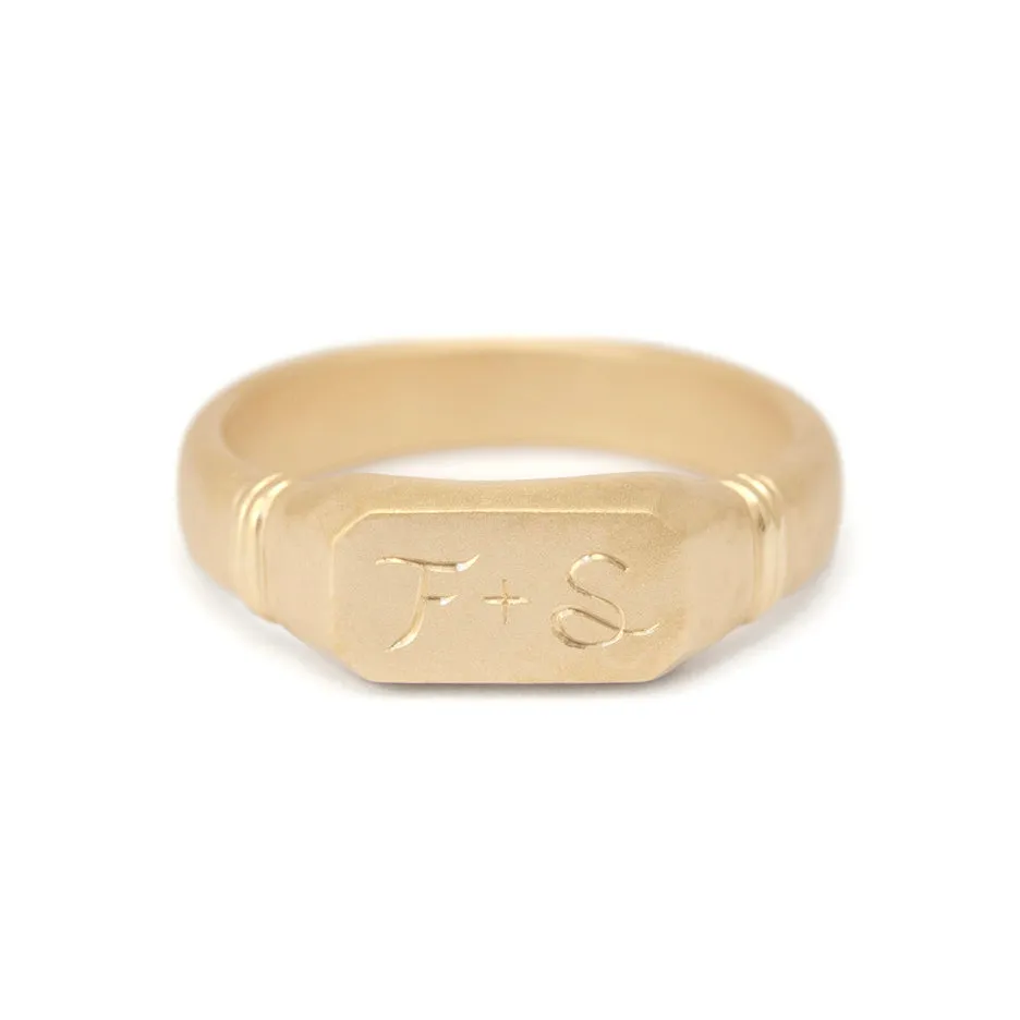 Vieira Men's Band - Yellow Gold sold by Meghan Thorne Jewlery