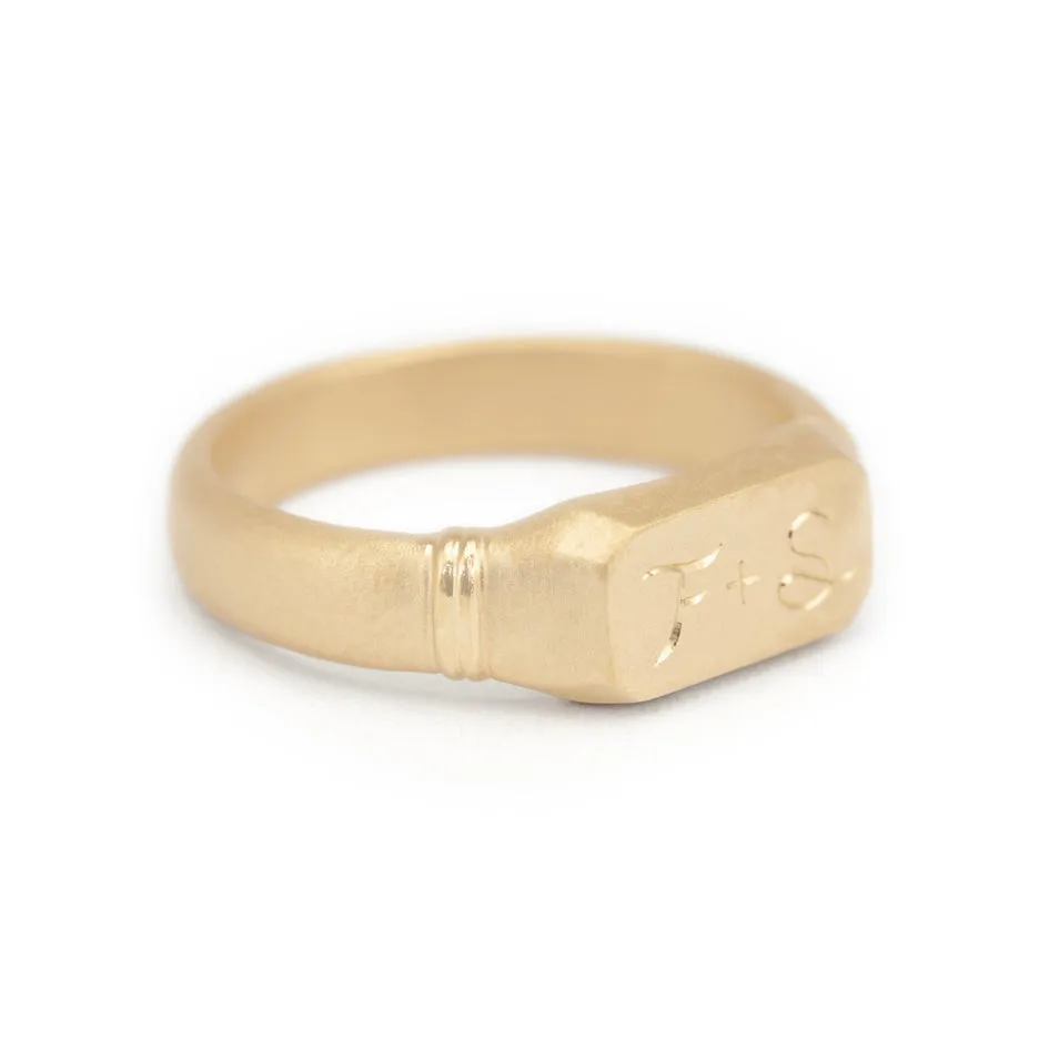 Vieira Men's Band - Yellow Gold sold by Meghan Thorne Jewlery product image thumbnail 2