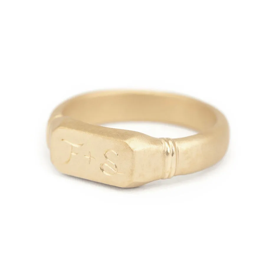 Vieira Men's Band - Yellow Gold sold by Meghan Thorne Jewlery product image thumbnail 3