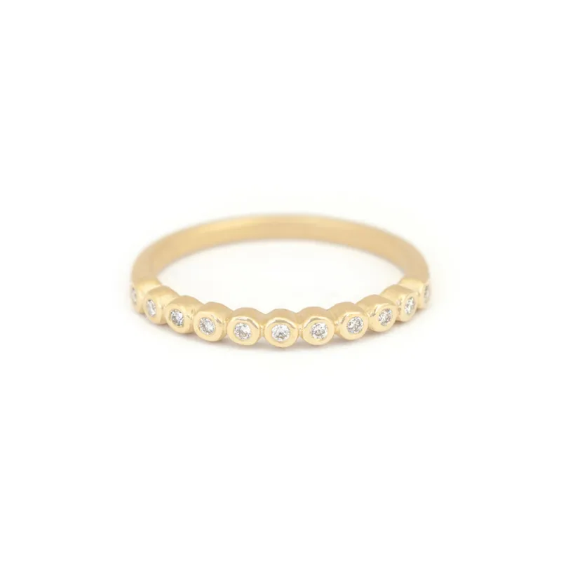 Thin Bezel Band made by Meghan Thorne Jewlery