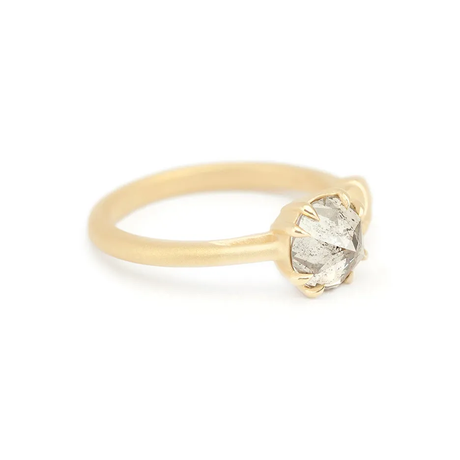 Balsam Engagement Ring(LC8630)- Salt and Pepper Star Rose Cut Diamond sold by Meghan Thorne Jewlery product image thumbnail 3