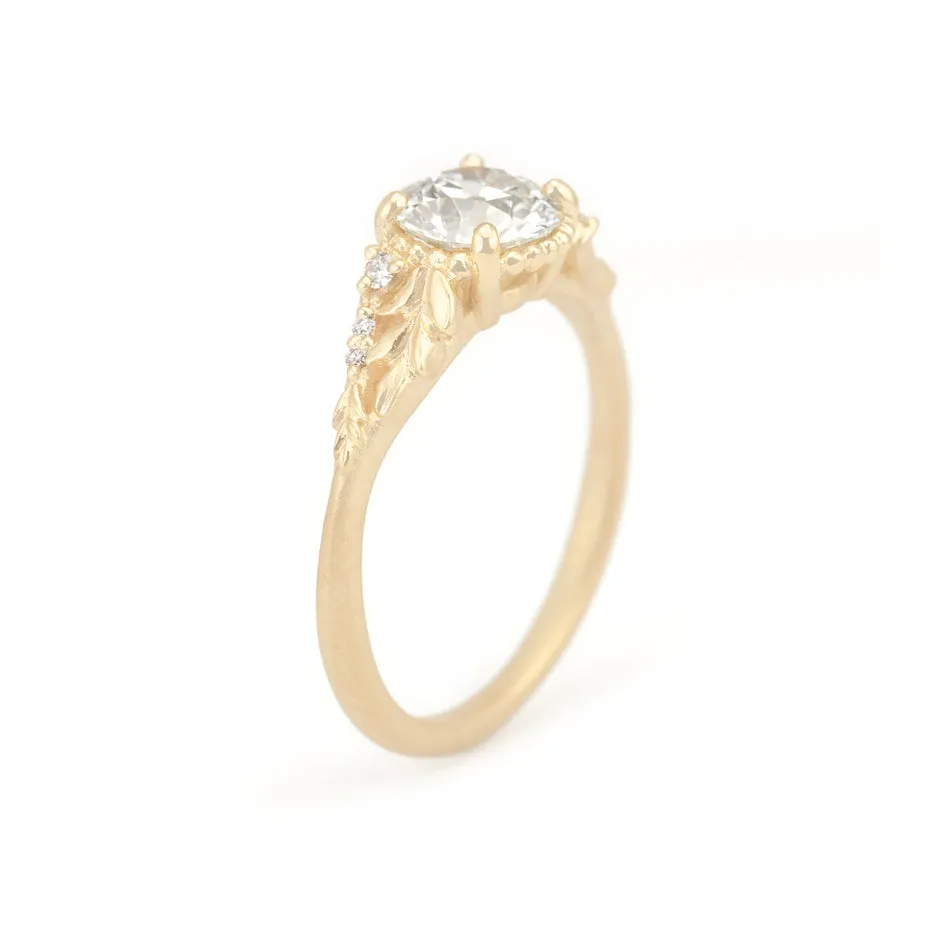 Wood Nymph Cathedral Ring (LC8659) - 1.09ct Old Euro Cut sold by Meghan Thorne Jewlery product image thumbnail 4
