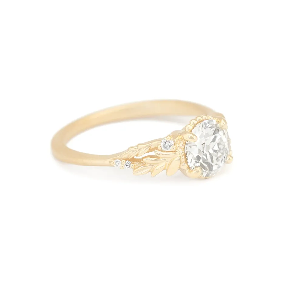 Wood Nymph Cathedral Ring (LC8659) - 1.09ct Old Euro Cut sold by Meghan Thorne Jewlery product image thumbnail 2