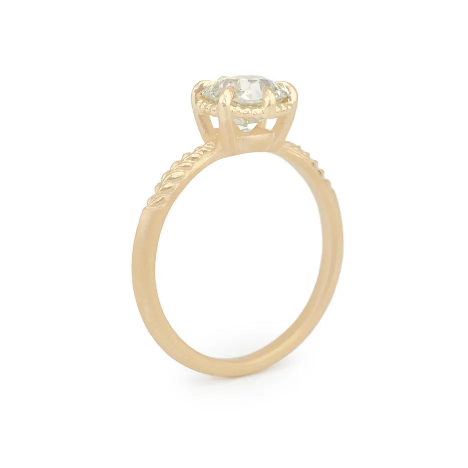 Evergreen Solitaire (MT8492) - 1.14ct Antique Old Mine Cut Diamond sold by Meghan Thorne Jewlery product image thumbnail 5