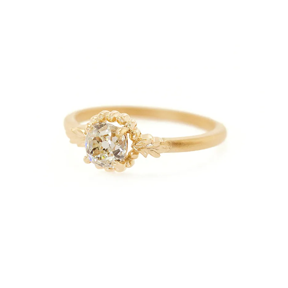 Wood Nymph Faye Solitaire Ring (MT6927)- 0.74 Antique Old Mine Cut Diamond sold by Meghan Thorne Jewlery product image thumbnail 2