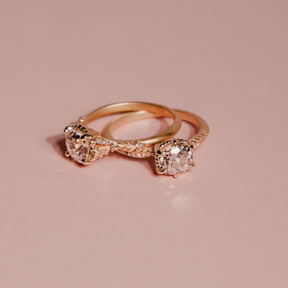 Wood Nymph Slender Cathedral Ring (LC8414) - 1.28ct Old European Cut Diamond sold by Meghan Thorne Jewlery product image thumbnail 3