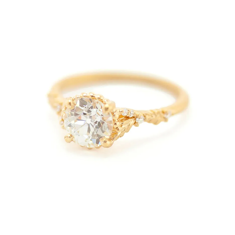 Wood Nymph Slender Cathedral Ring (LC8414) - 1.28ct Old European Cut Diamond sold by Meghan Thorne Jewlery product image thumbnail 2