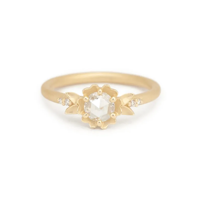 Buttercup Kaye Ring - Rose Cut Diamond made by Meghan Thorne Jewlery