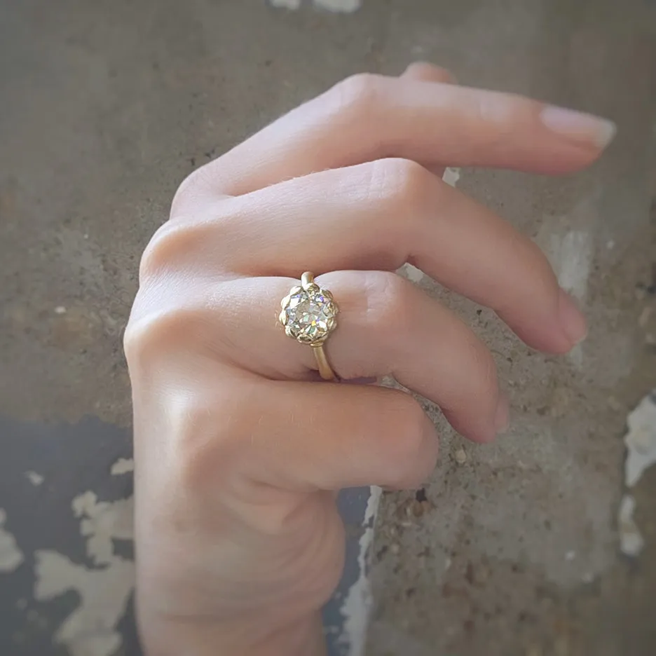 Vieira Solitaire (MT8129) - Old European Cut Diamond sold by Meghan Thorne Jewlery product image thumbnail 3