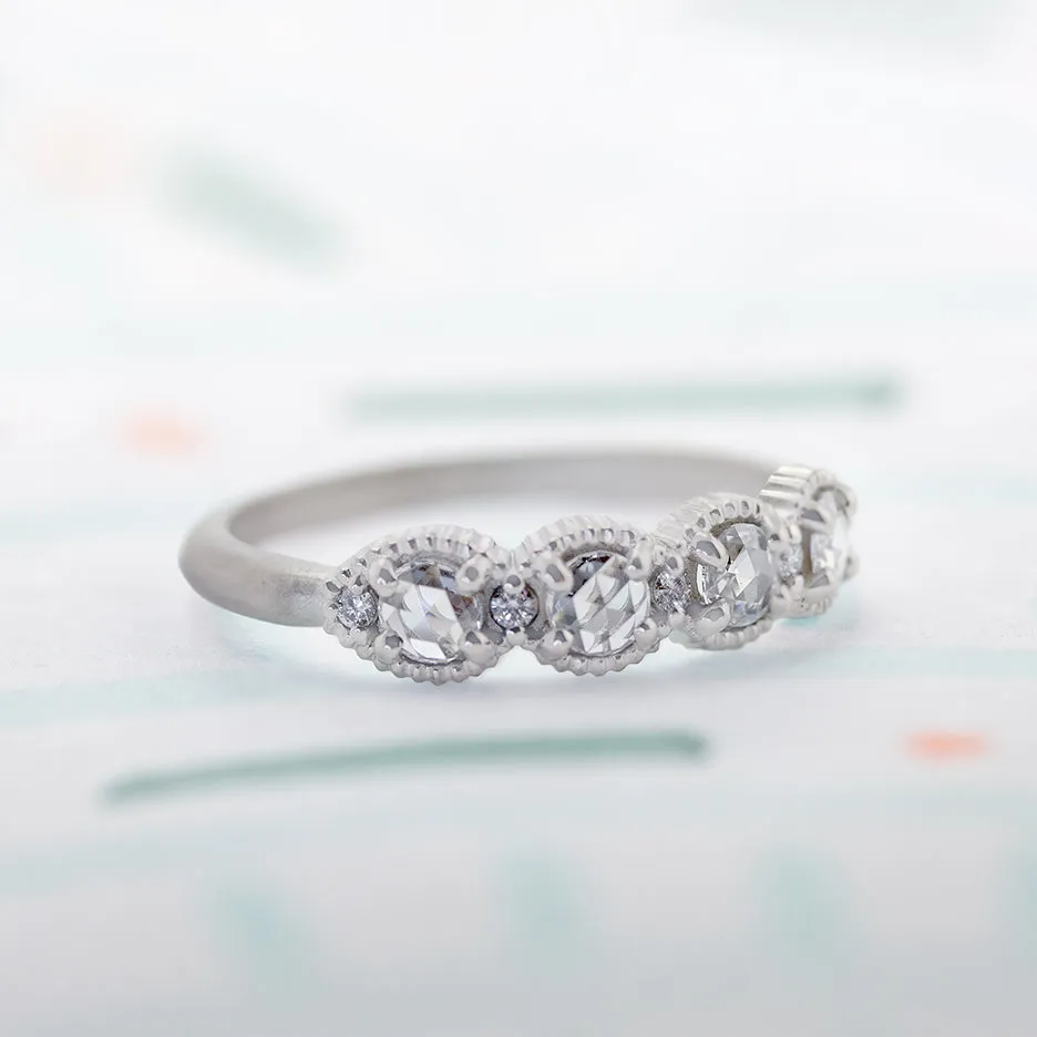 Ribbed Rose Cut Topper - White Gold sold by Meghan Thorne Jewlery product image thumbnail 3