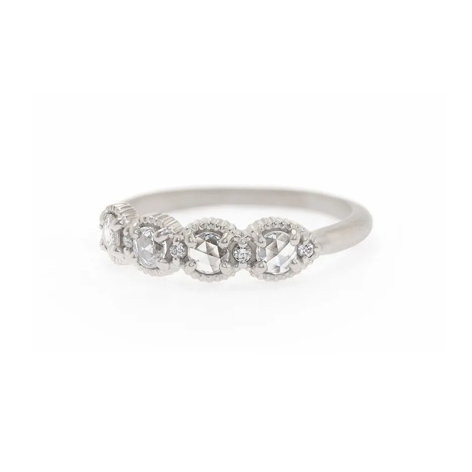 Ribbed Rose Cut Topper - White Gold sold by Meghan Thorne Jewlery product image thumbnail 2