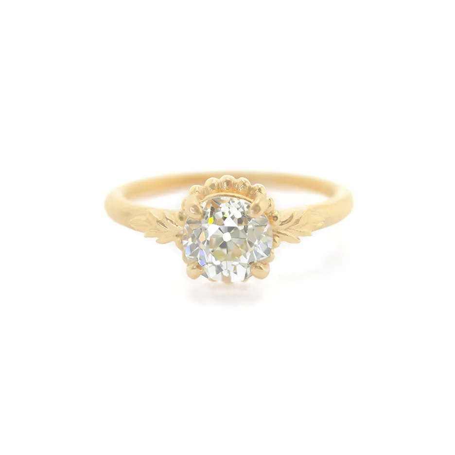 Wood Nymph Faye Solitaire Ring (LC7957) - 1.31ct Old European Cut Diamond sold by Meghan Thorne Jewlery