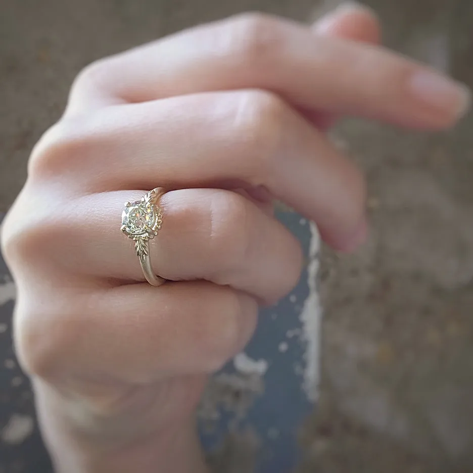 Wood Nymph Faye Solitaire Ring (LC7957) - 1.31ct Old European Cut Diamond sold by Meghan Thorne Jewlery product image thumbnail 3