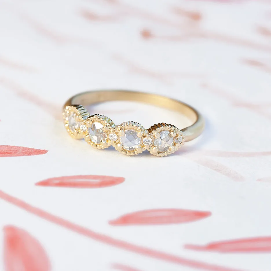 Ribbed Rose Cut Topper - Yellow Gold sold by Meghan Thorne Jewlery product image thumbnail 2