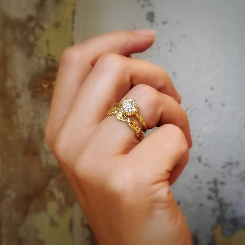 Wood Nymph Faye Wide Eternity Band - Yellow Gold sold by Meghan Thorne Jewlery product image thumbnail 3